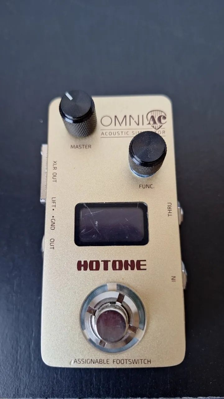 Omni Hotone Ac acoustic simulator dourado - Instrumentos musicais
