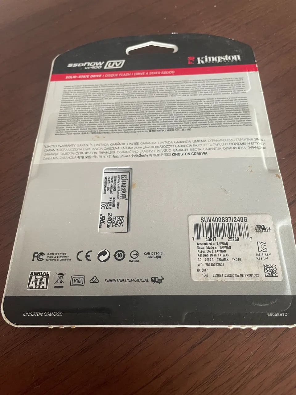 SSD Kingston 240GB - Novo - Foto 2