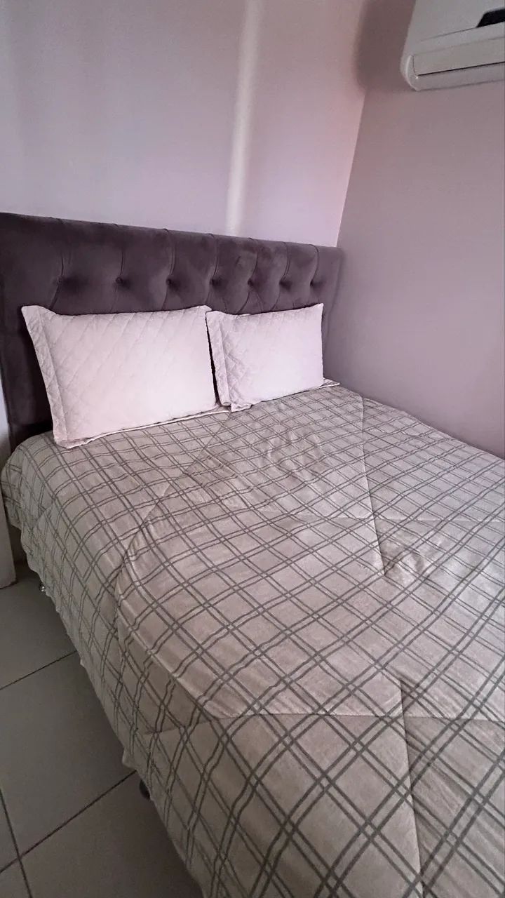 Cama queen ortobom - cabeceira de brinde