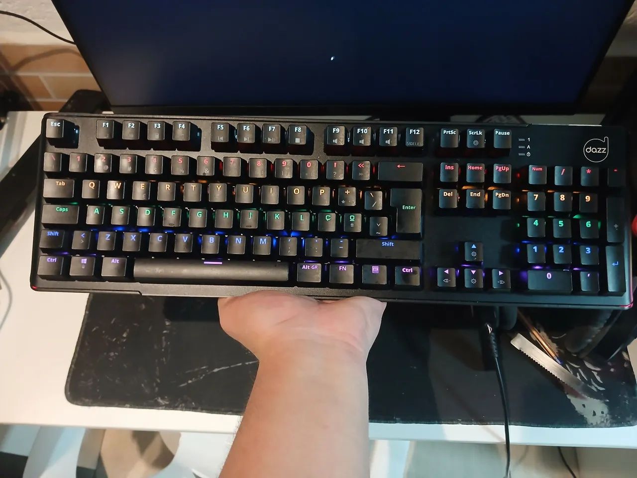 Teclado gamer dazz mecânico 