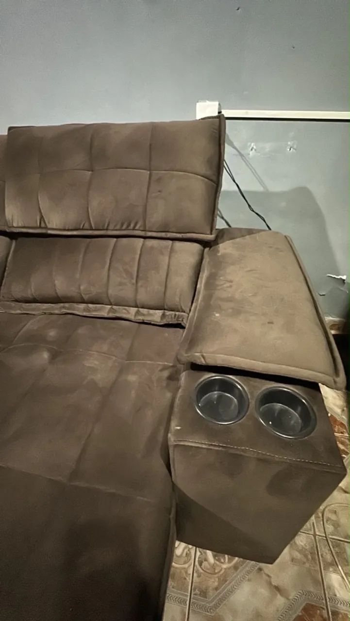 Sofa marrom  - Foto 3