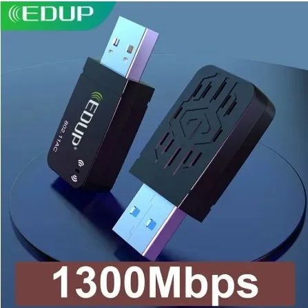 Adaptador Wi-Fi USB 3.0 EDUP AC1300 Dual Band - Alta Velocidade - Foto 2