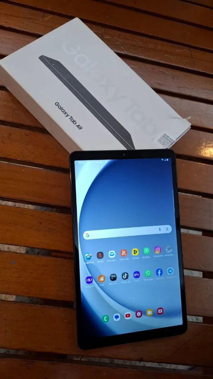 Tablet Tab A9 Samsung 64Gbs 8.7 polegadas pega Chip Faz Ligacao Na Caixa - Foto 3