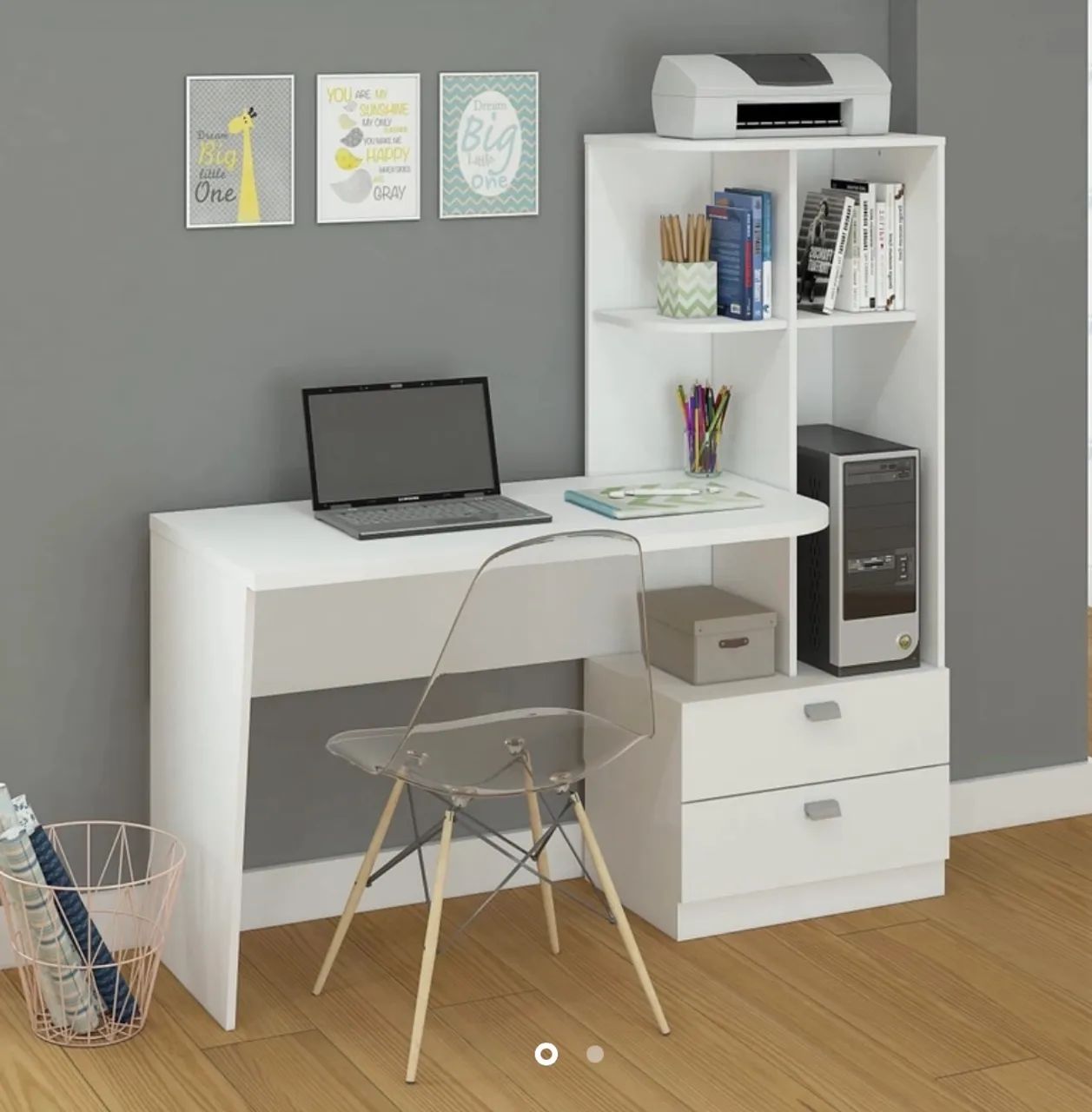 Mesa de computador 100% MDF novo disponível 