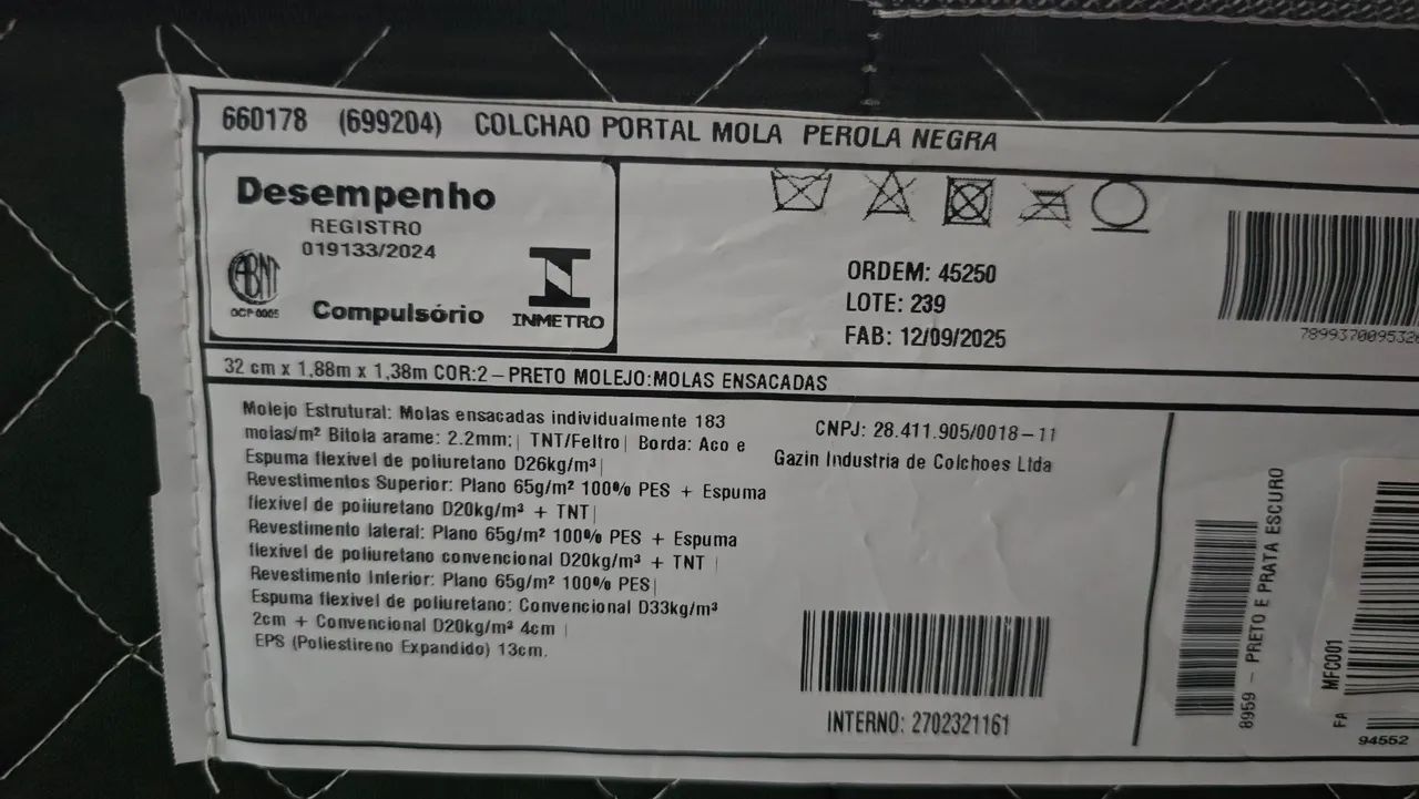 Cama Casal - Colchão e base - Foto 5