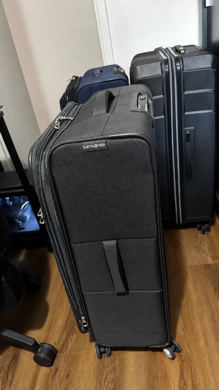 Mala Samsonite grande cinza - usada no máximo 2 vezes - Foto 2