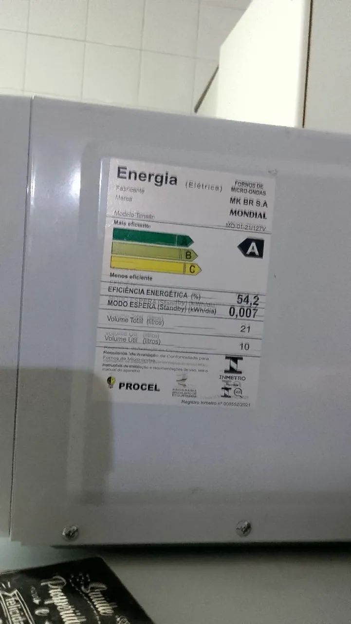 Microondas 21L ótimo  - Foto 3