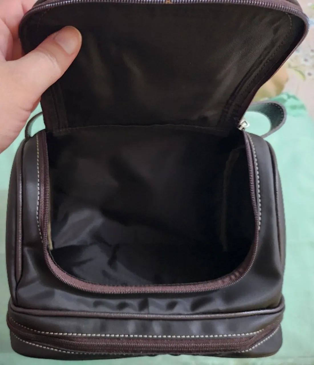 Necessaire marrom grande (NOVA) - Foto 2