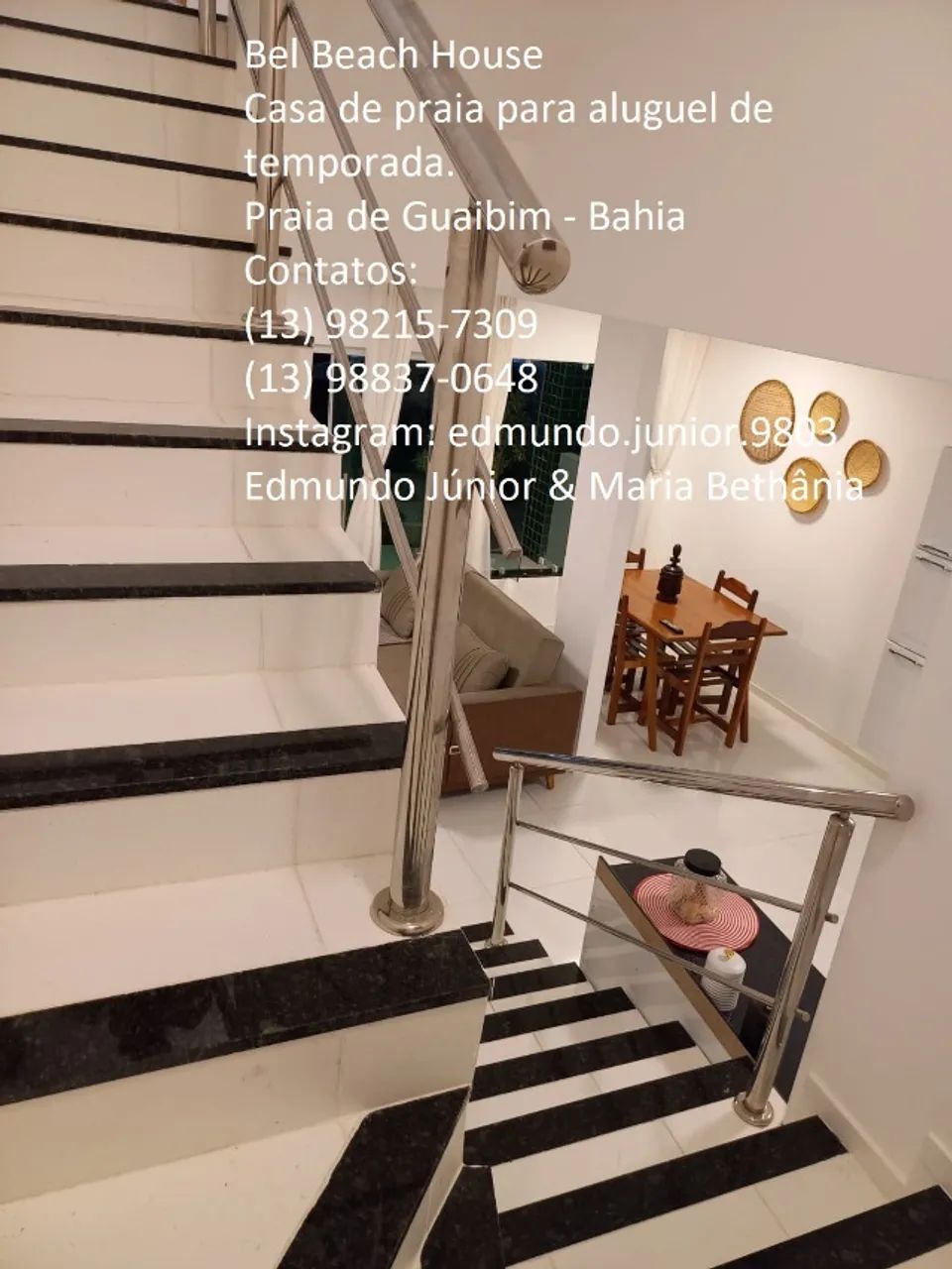 Aluguel de temporada - Casa triplex na frente do mar na Praia de Guaibim - BA - Foto 10