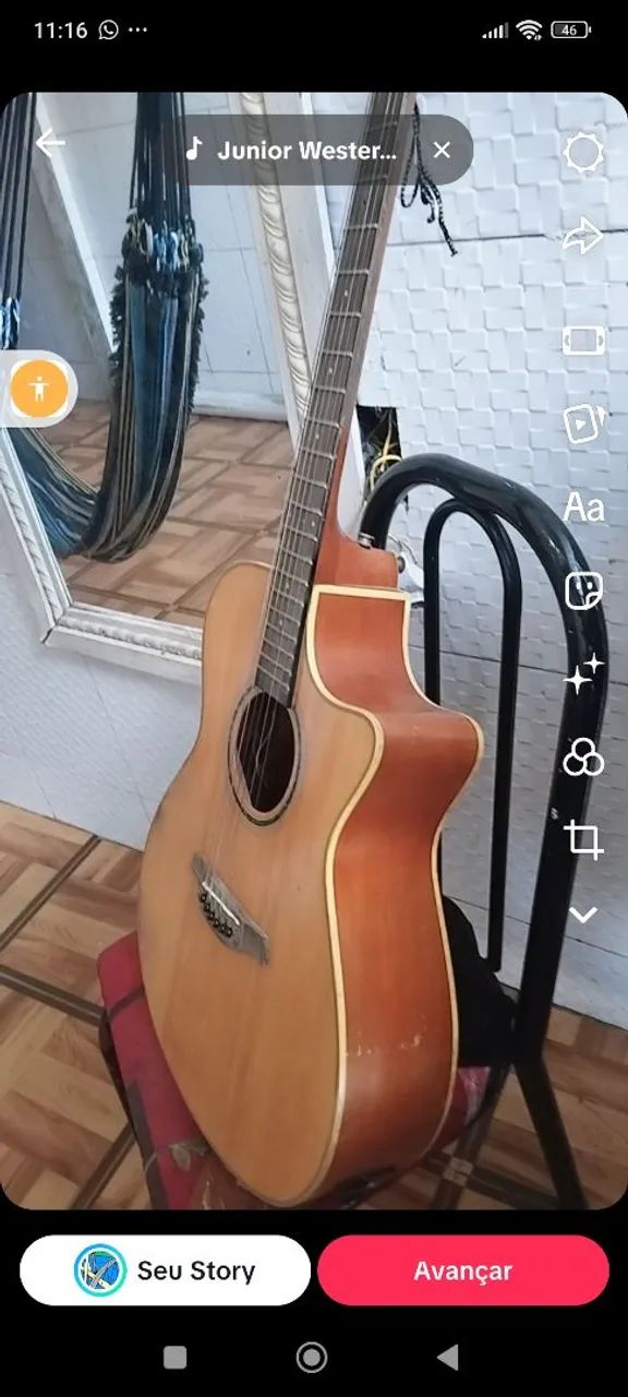 Vendo violão eletrônico tagima - Foto 4