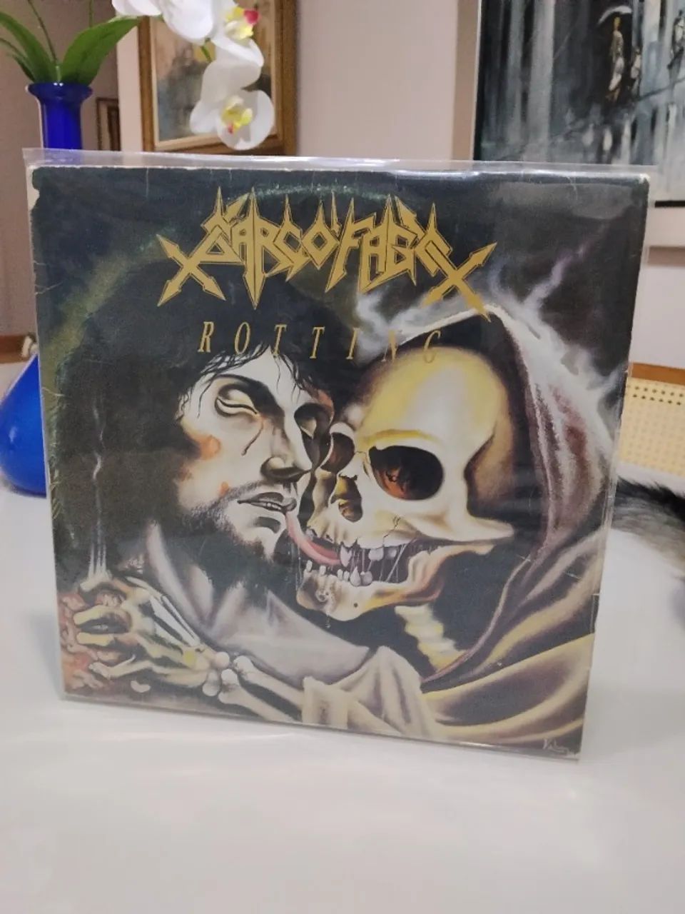 Disco vinil LP Sarcófago Rotting DE ÉPOCA