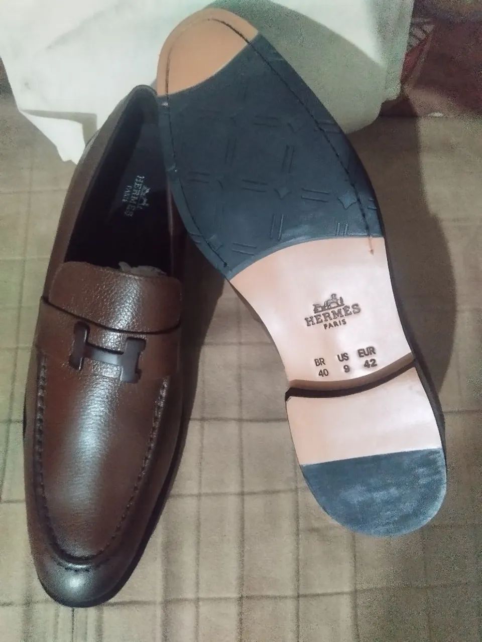 HERMES LOAFER MARROM  - Foto 2