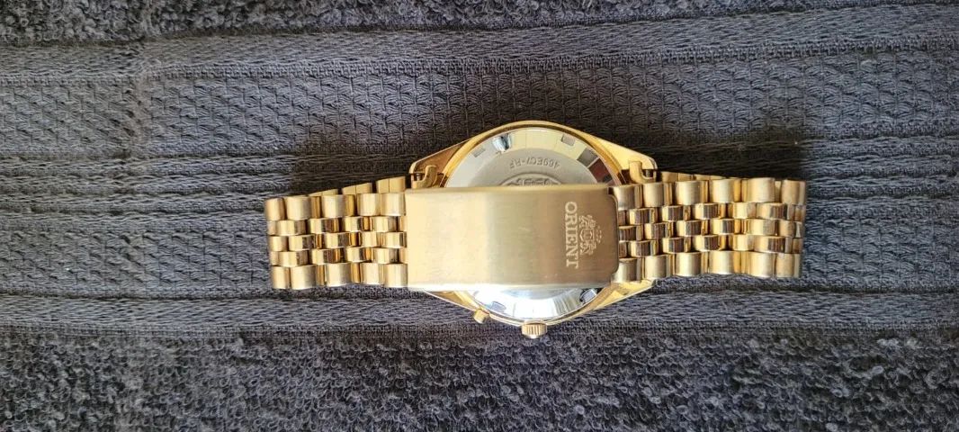 Relógio Orient Automático dourado todo original - Foto 5