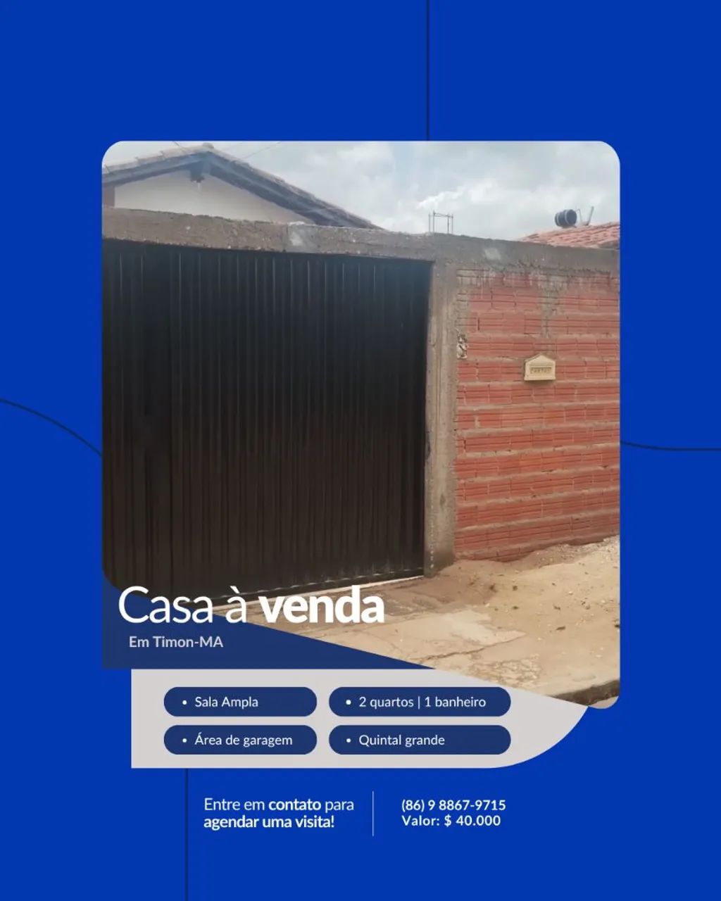 Casa de conjunto bem localizada,em Timon MA 