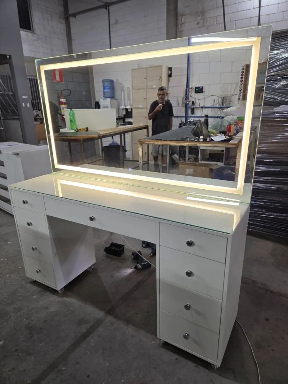 Penteadeira MDF Com LED - Fabricamos sob encomenda  - Foto 2
