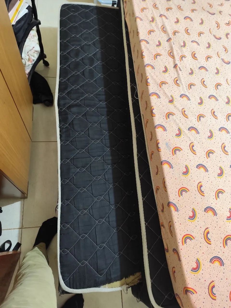 Cama Box Solteiro + Colchão + Cama Auxiliar (Bicama) - Foto 2