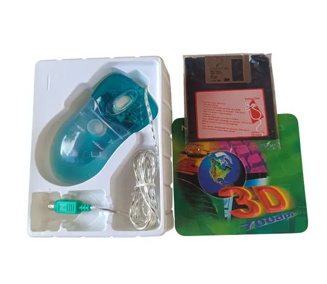 mouse 700 dpi 3d ps2 verde transparente k45 - Foto 3