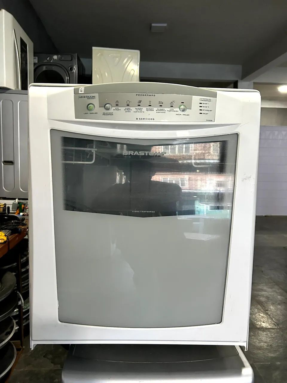 LAVA E SECA BRASTEMP 8 SERVIÇOS MODERNA E FUNCIONANDO PERFEITAMENTE TODAS AS FUNCOES 