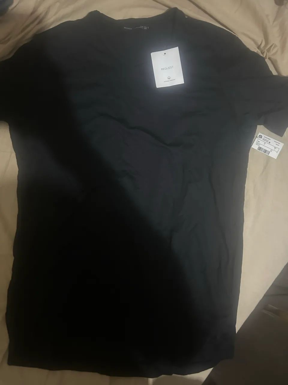 camiseta manga curta, em algodão peruano, Nova. - Foto 2