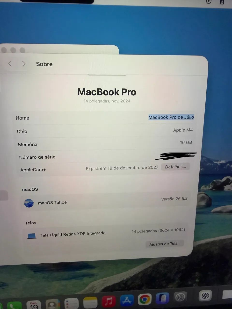 MacBook Pro m4 14? garantia até dezembro de 2027 - Foto 3