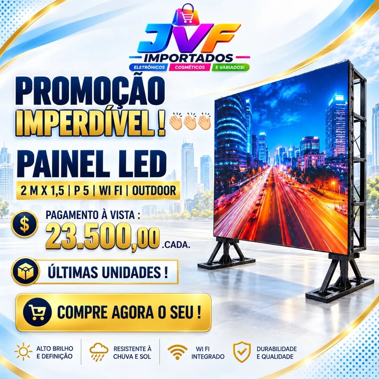 Painel de LED outdoor  - Foto 3