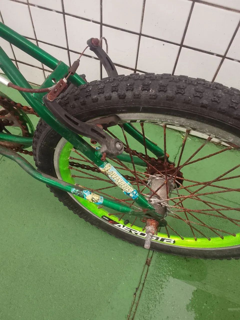Bicicleta infantil Verde  - Foto 4