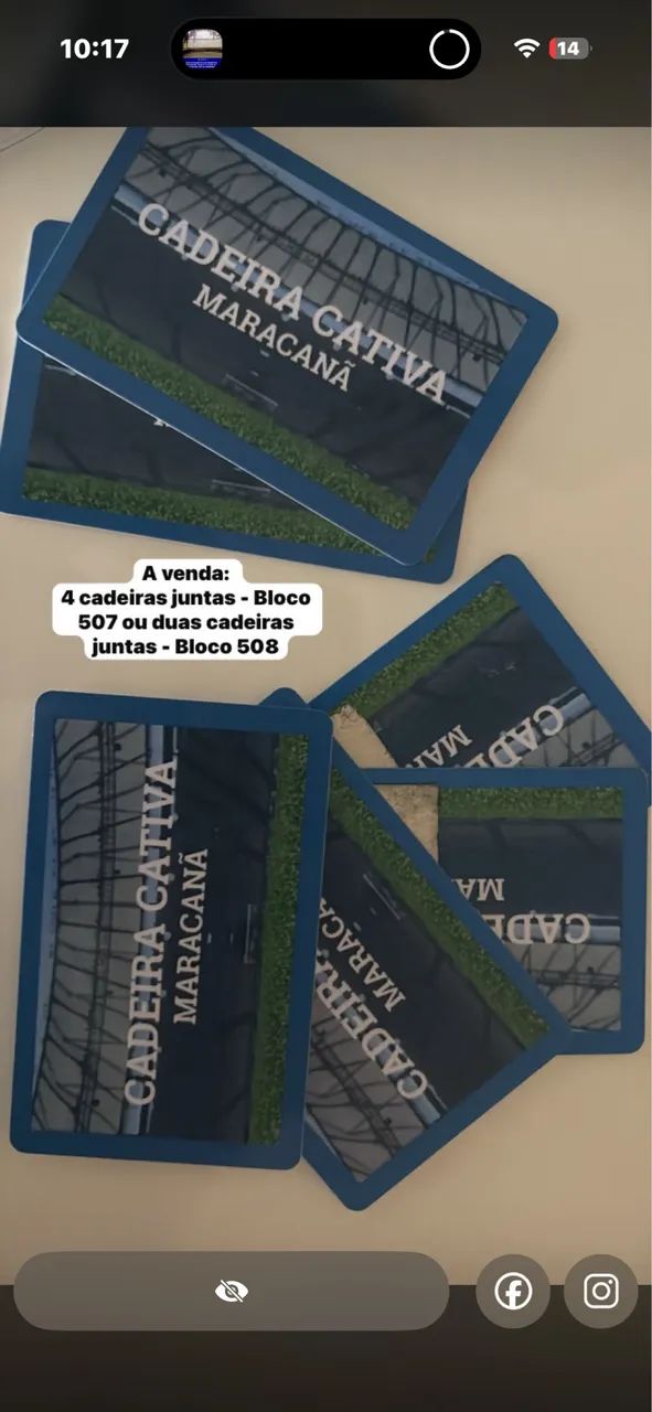 2 ou 4 Cadeiraa Cativa Maracana (Bloco 508 e 507 respectivamente)  - Foto 2