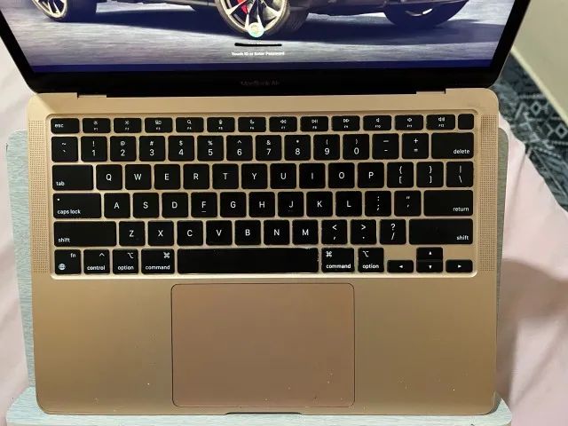 macbook air m1 2020 8gb 256gb - rose gold - impecável (usado