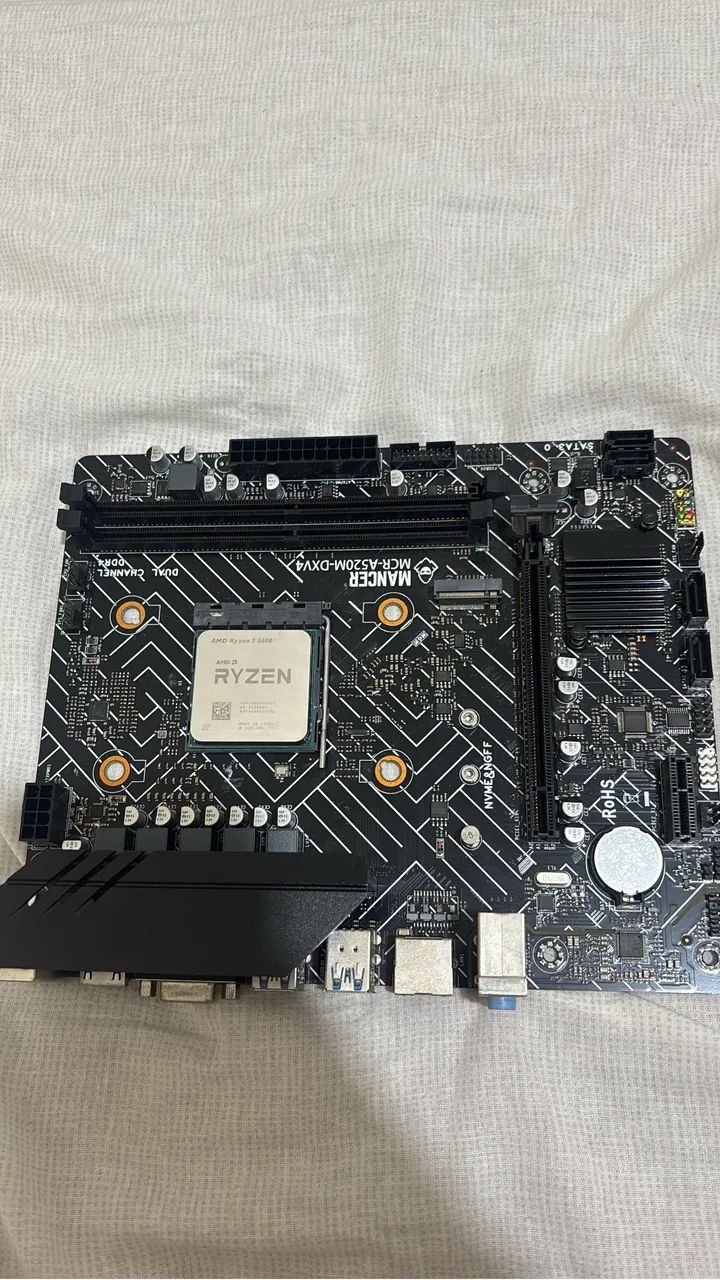PLACA-MÃE MANCER A520M-DX AM4 DDR4 ? USADA - Foto 2