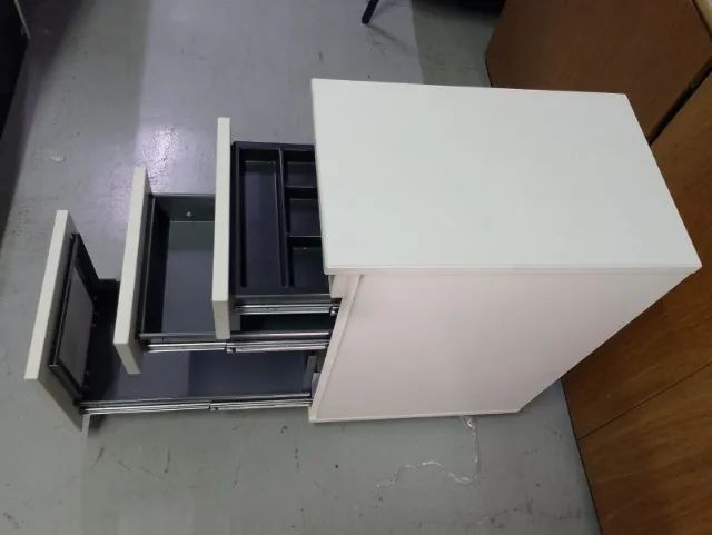Gaveteiro Branco Slim - Design Clean com Chave - Foto 5