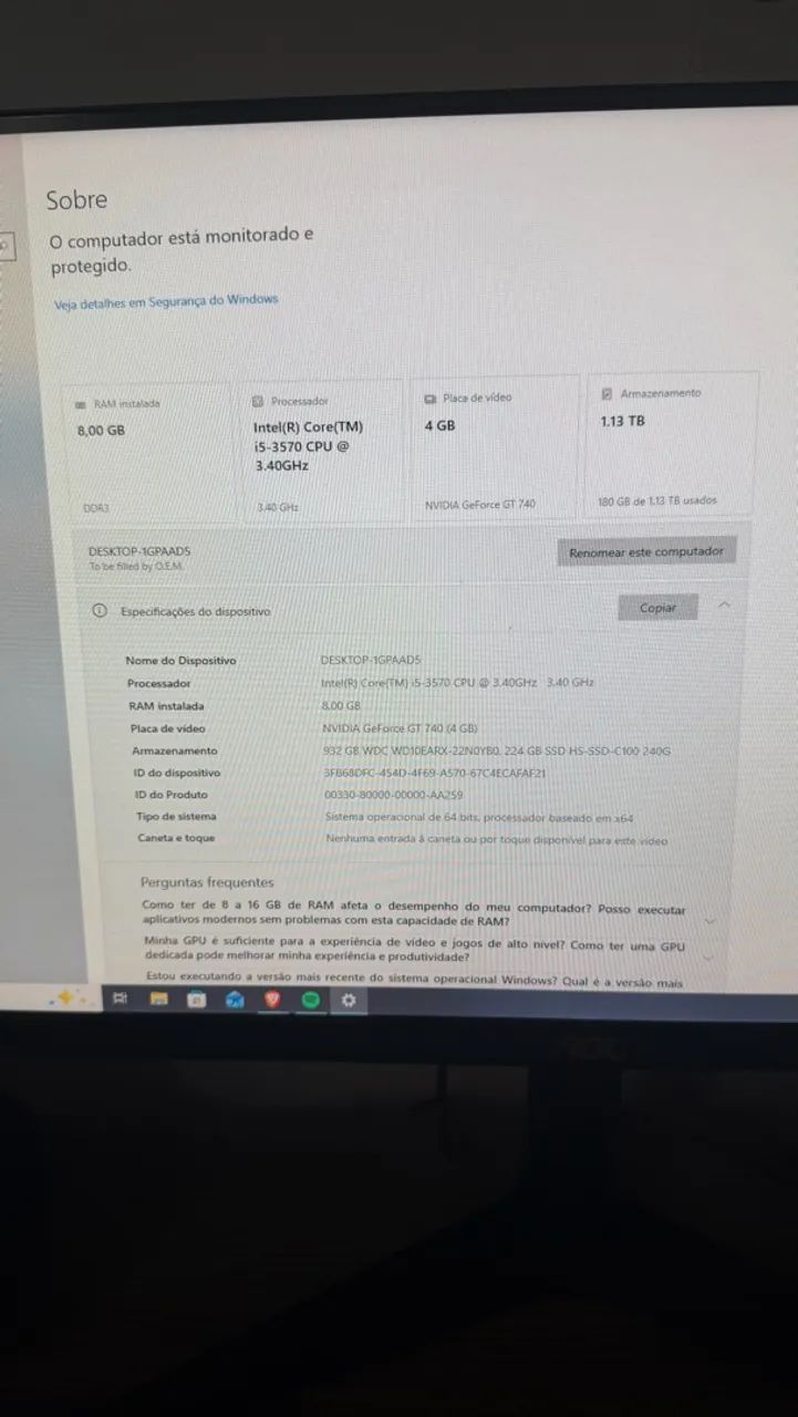 Pc i5 + GT 740  - Foto 3