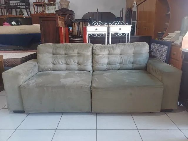 Sofá 3 lugares retrátil