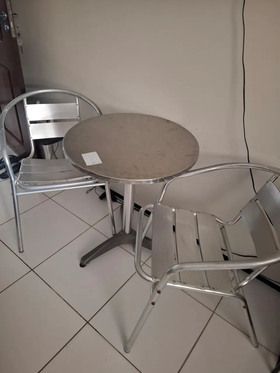 Mesa e cadeiras de alumínio  - Foto 2