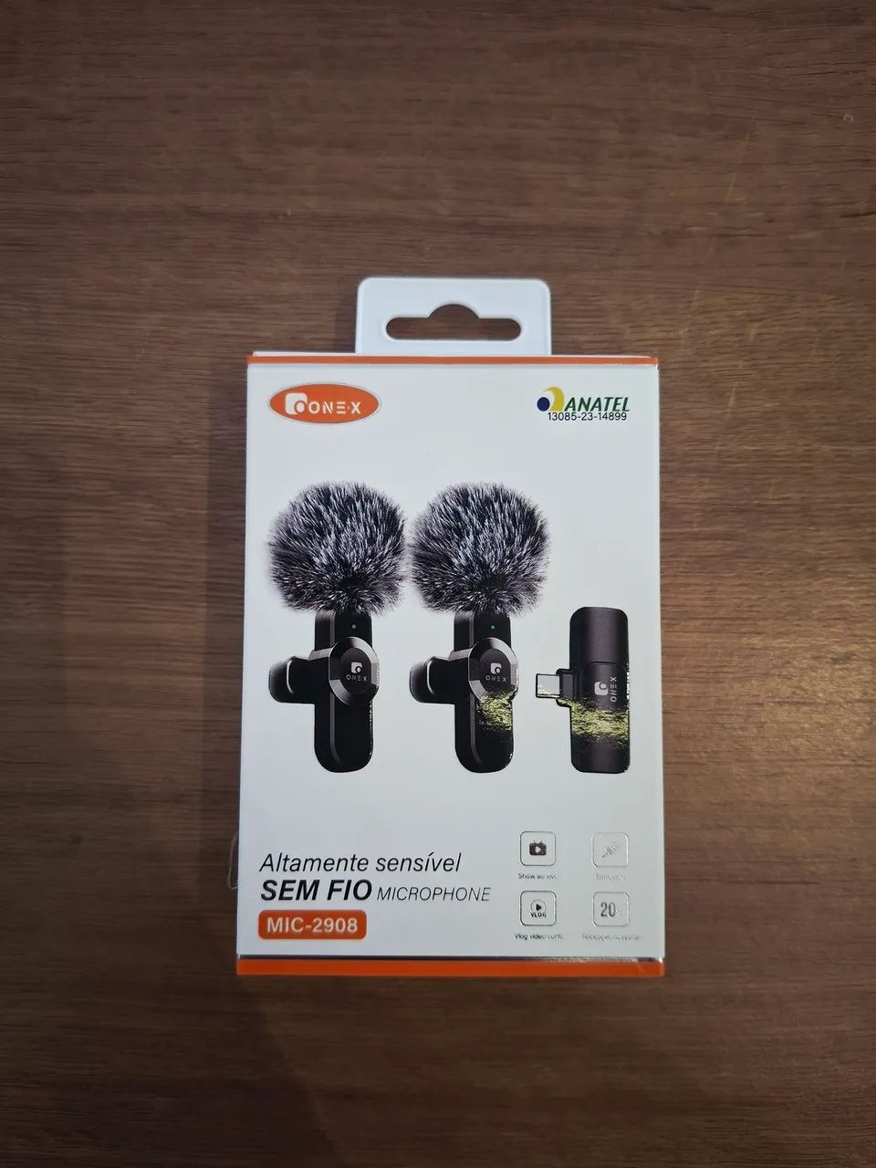 Microfone de Lapela Novo
