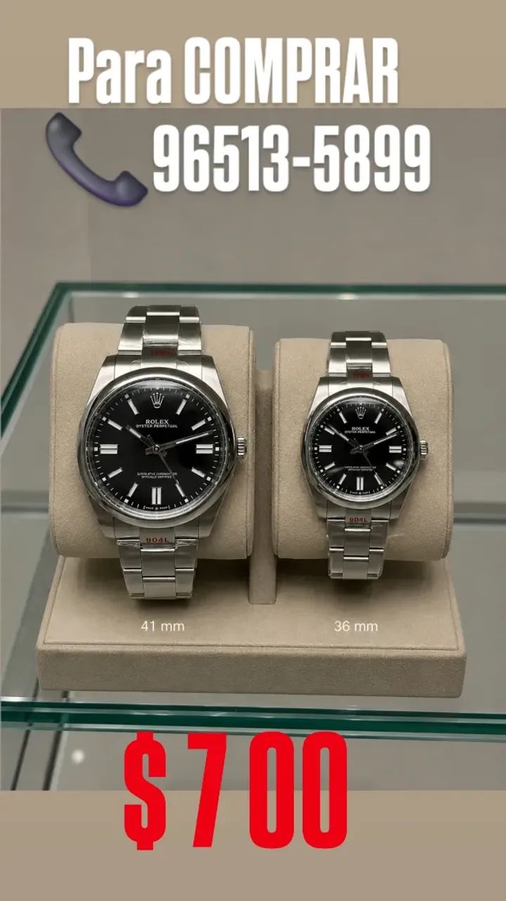 Relógio ROLEX AUTOMÁTICO- OYSTER MOSTRADOR PRETO  - Foto 3