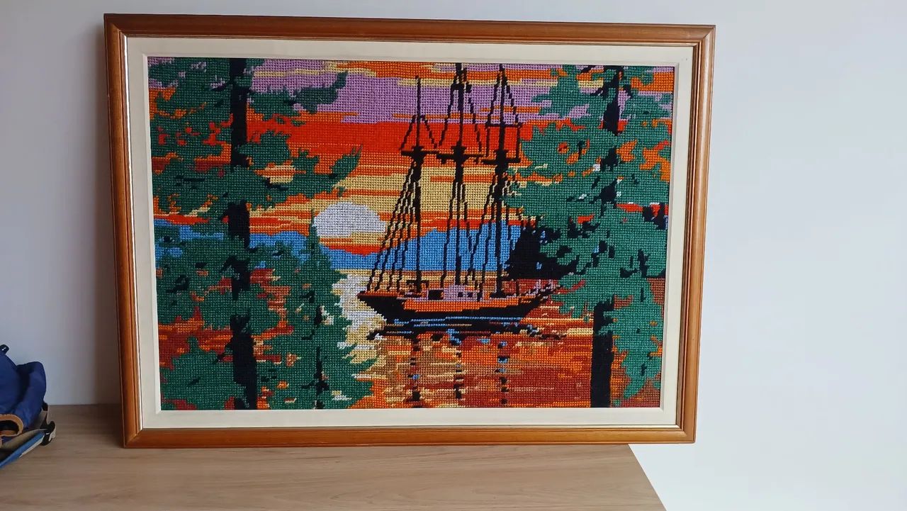 Lindos quadros bordados a mão 