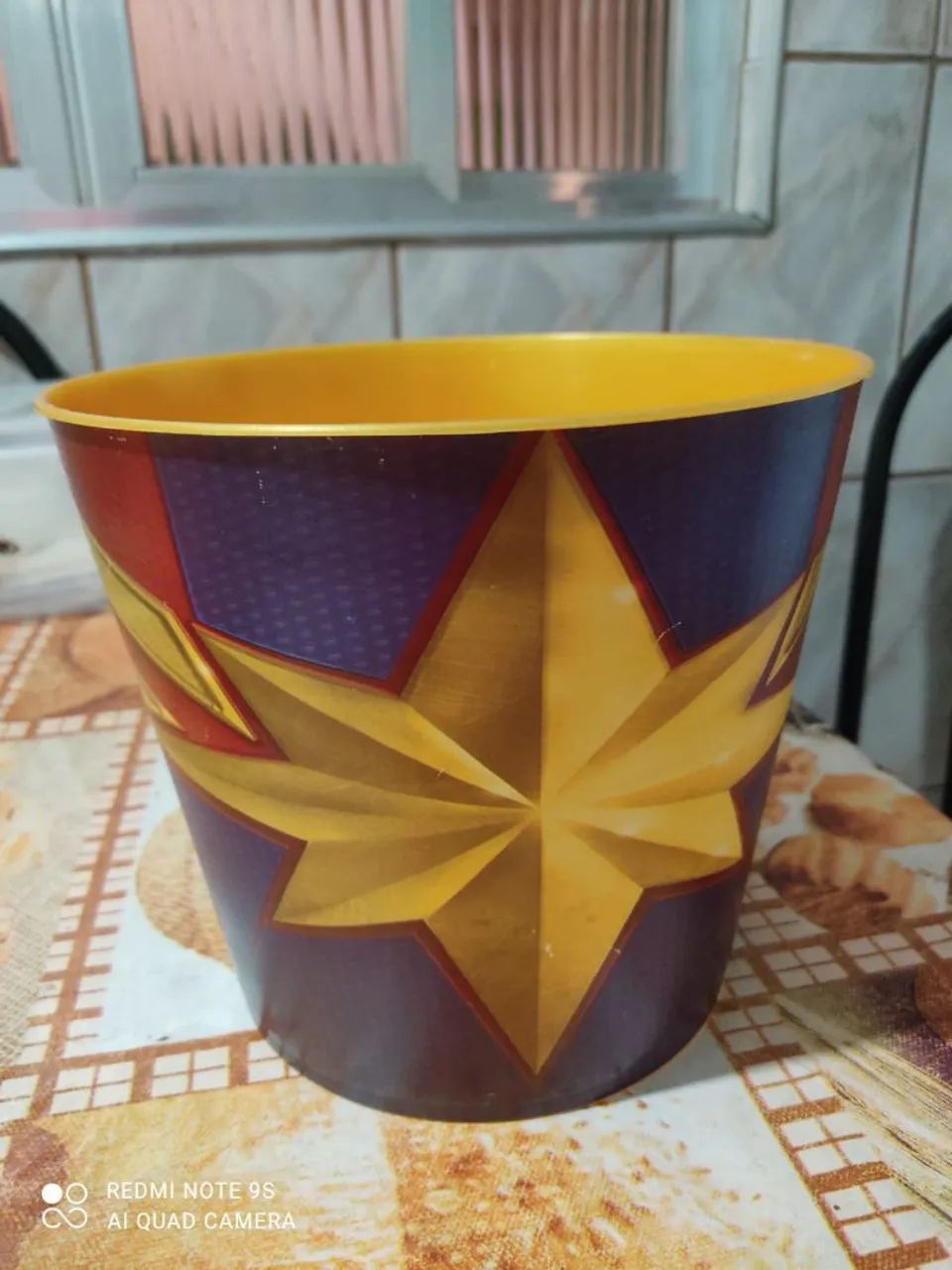 Balde de pipoca Capitã Marvel 
