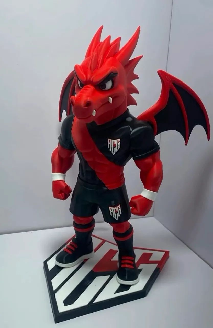 Mascote Atlético Clube Goianiense - Dragão - Foto 2