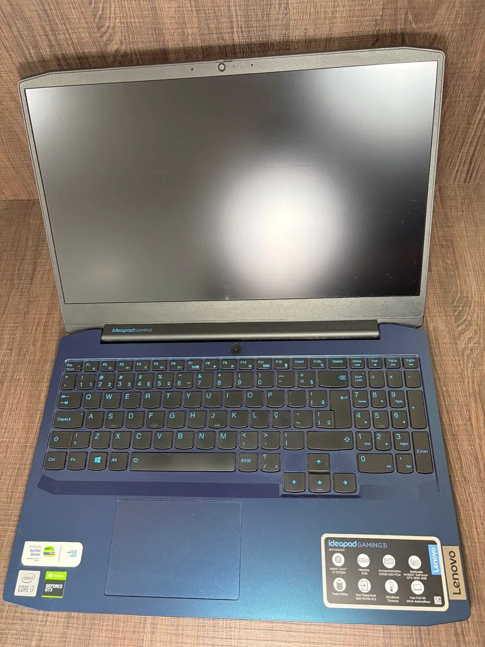 Notebook Lenovo Gaming 3i - i7 16GB RAM 512GB SSD 