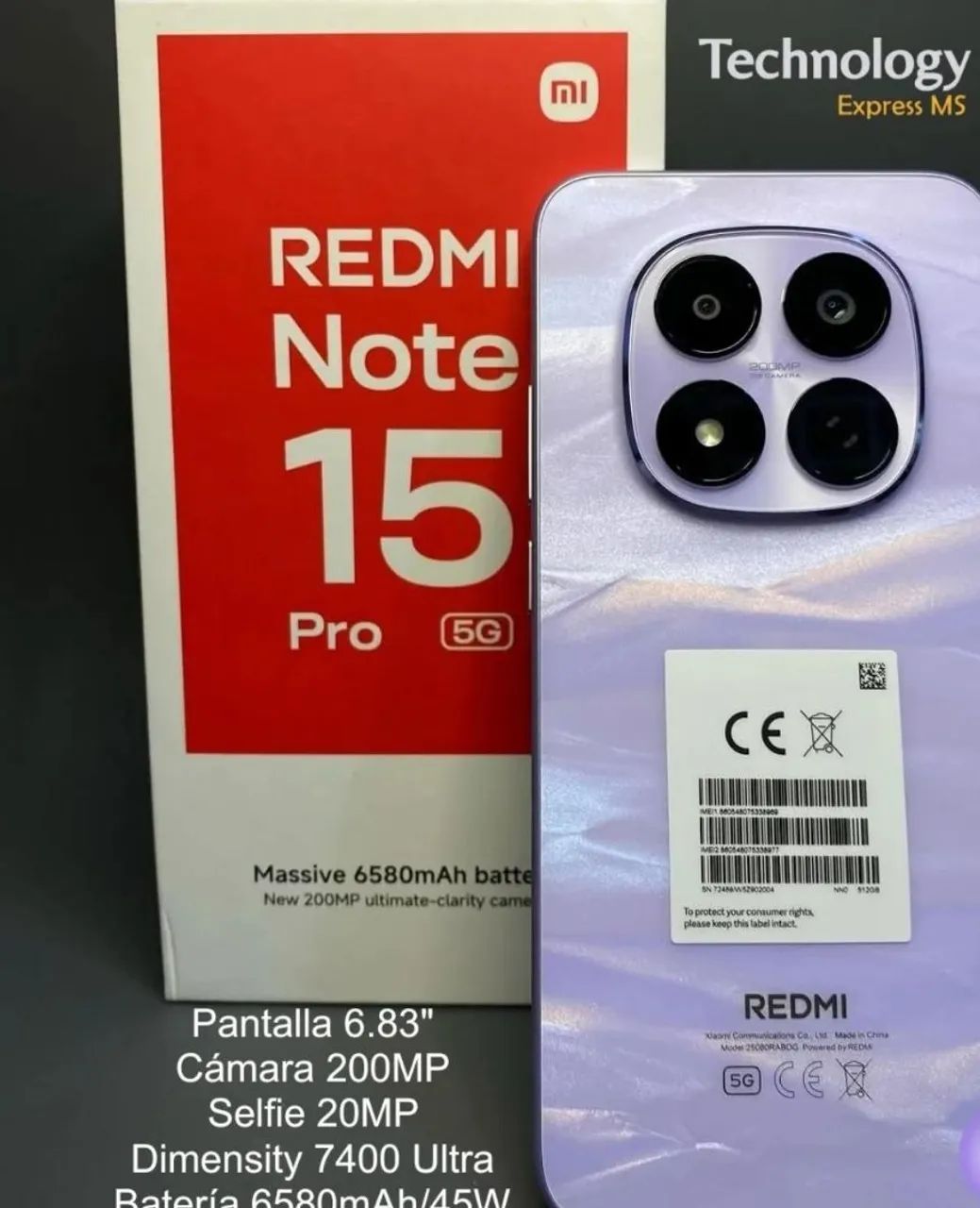 Note 15 Pro 5G 256/8 Versão Global Muito Bem Lacrado com garantia  - Foto 2