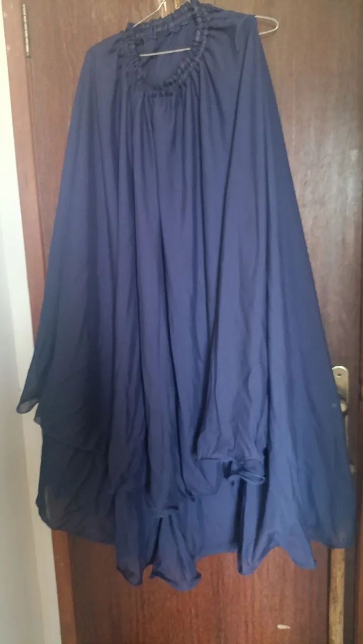 Roupa dança do ventre azul prata
