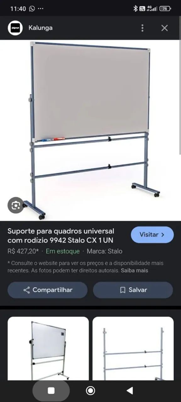 Suporte de quadro branco