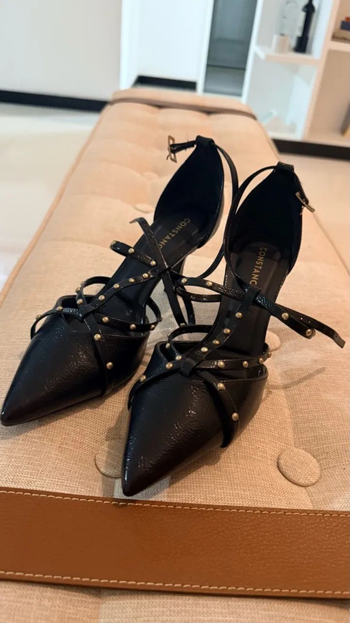 Scarpin preto verniz Constance  - Foto 2