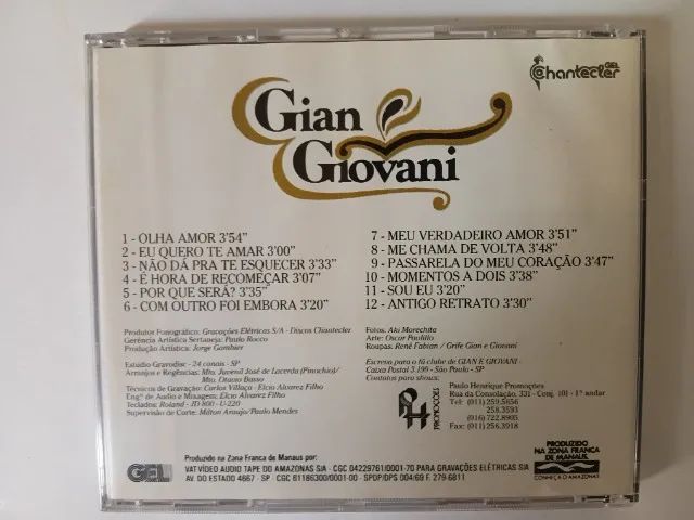 CD - Gian & Giovani "Gian & Giovani Volume 3" - Foto 2