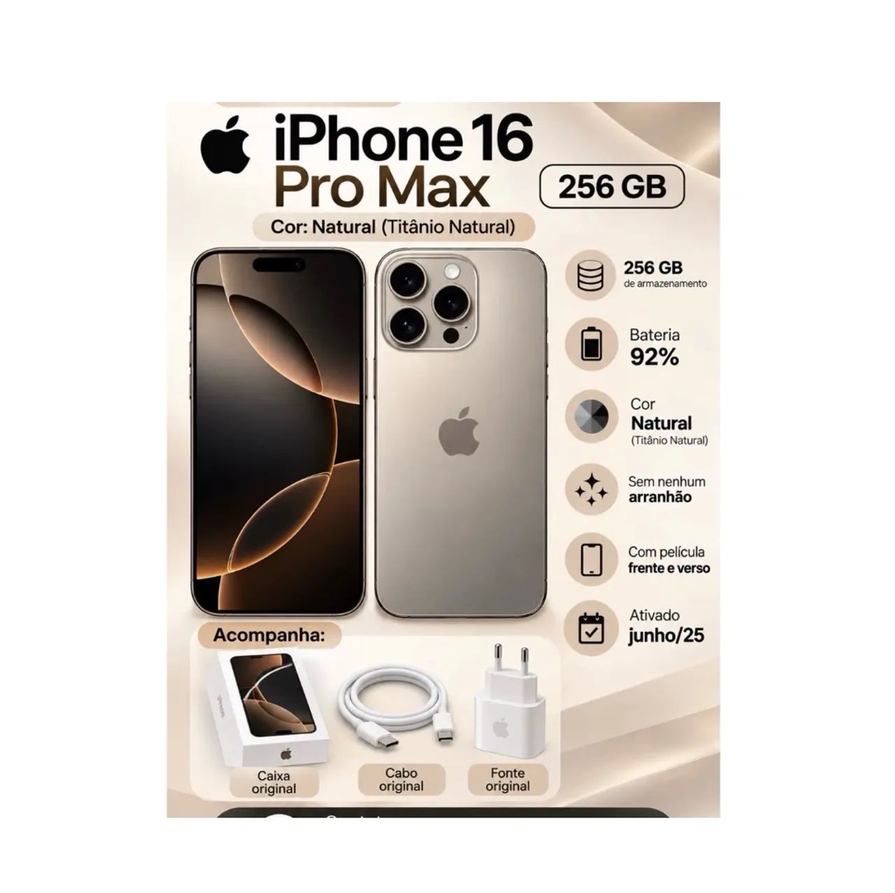 IPHONE 16 PRO MAX ÚNICA DONA