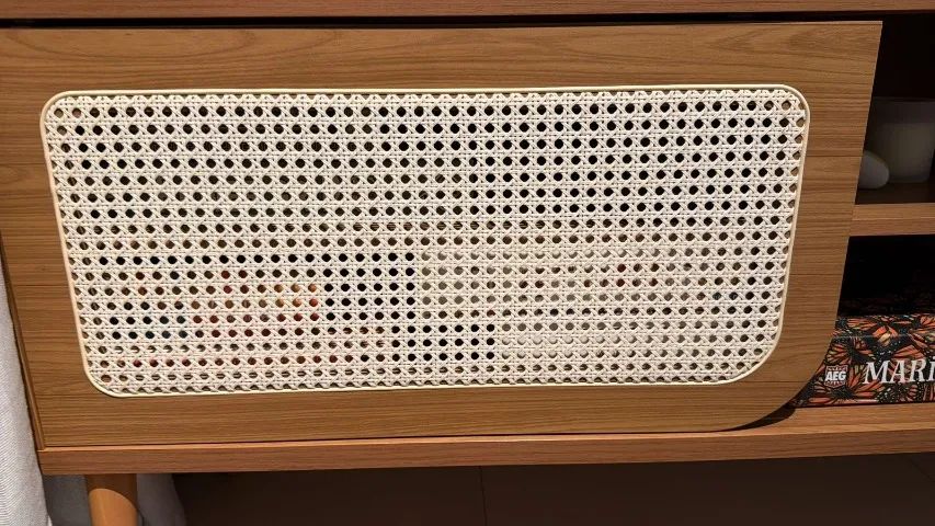 Rack para TV - Linha Curve, Freijó, 220cm - Foto 4