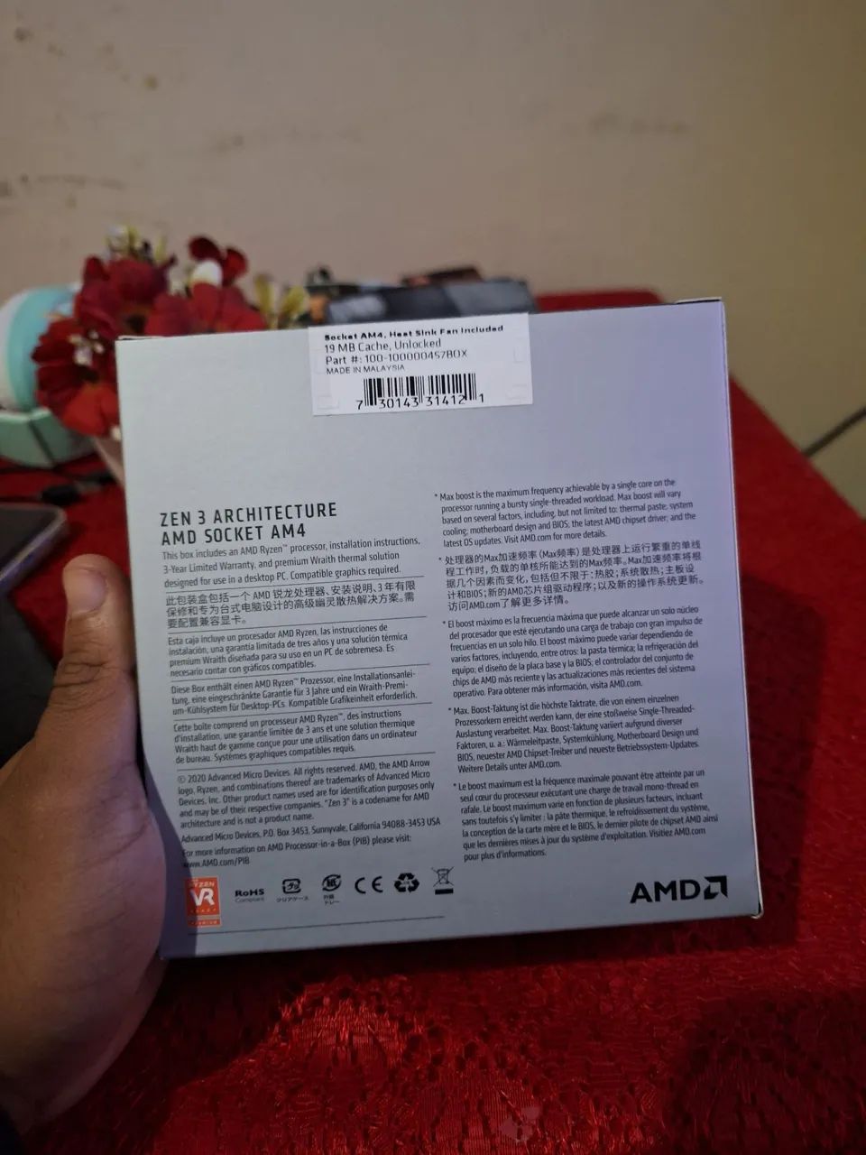 vendo Ryzen 5 5500 novo na caixa - Foto 3