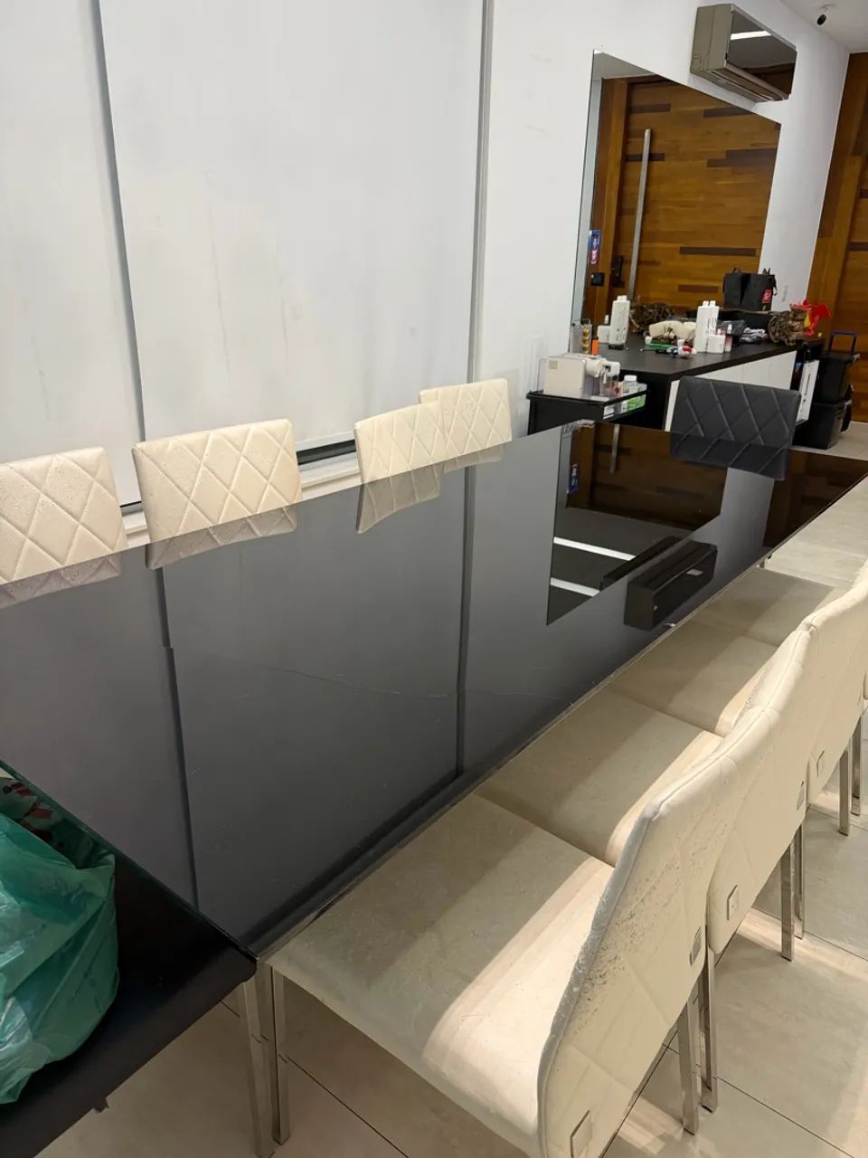 Mesa jantar com 10 cadeiras 