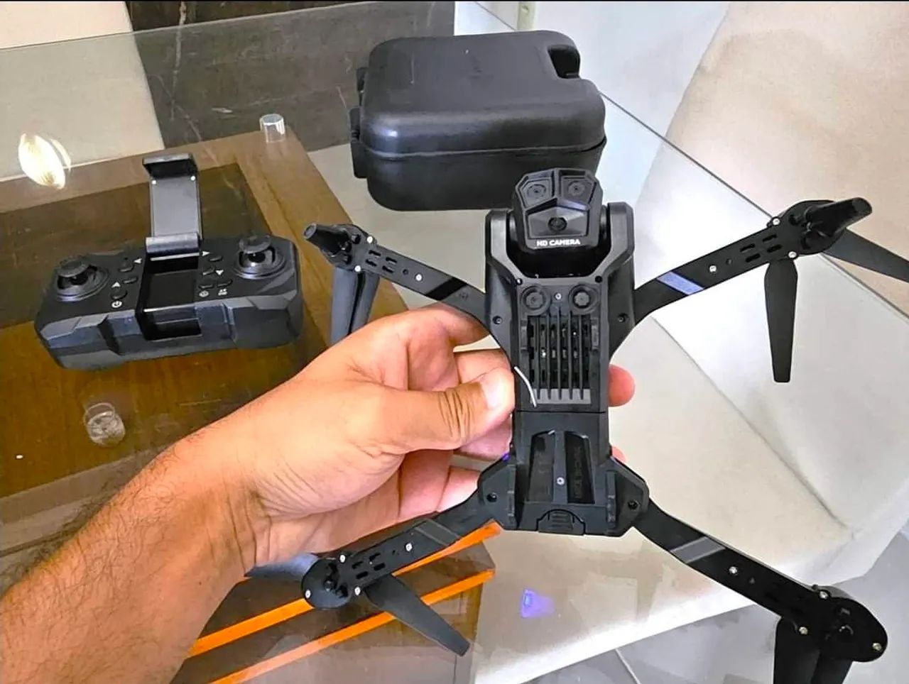 Drone Novo Com Câmeras 4k Em Tempo Real + Acessórios Completo - Foto 5