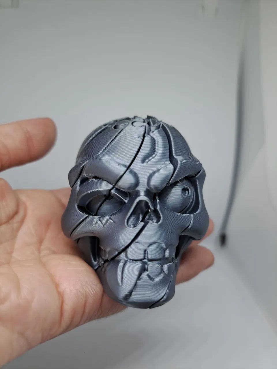 Caveira Torcida 3D -Fidget  - Foto 3